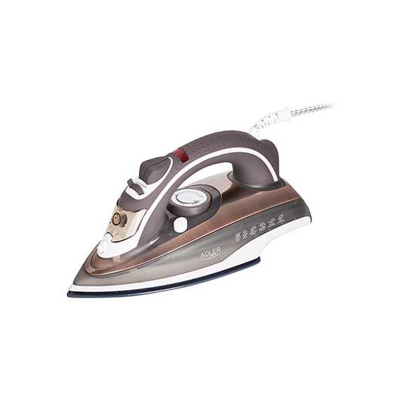 Adler Iron AD 5030 Steam Iron, 3000 W, Water tank capacity 310 ml, Continuous steam 20 g/min, Brown