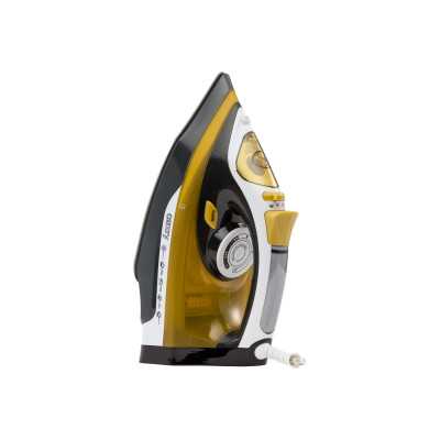 Camry Iron CR 5029 Steam Iron, 2400 W, Continuous steam 40 g/min, Steam boost performance 70 g/min, White/Black/Gold