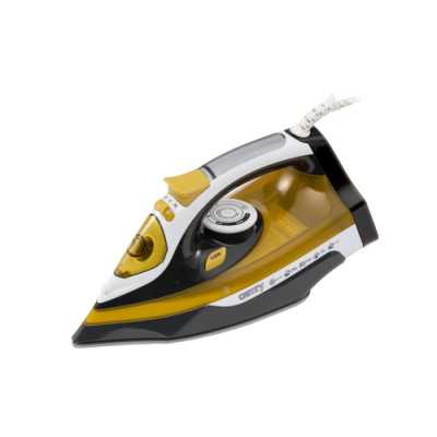 Camry Iron CR 5029 Steam Iron, 2400 W, Continuous steam 40 g/min, Steam boost performance 70 g/min, White/Black/Gold