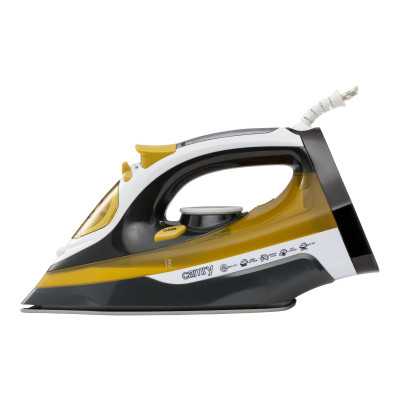 Camry Iron CR 5029 Steam Iron, 2400 W, Continuous steam 40 g/min, Steam boost performance 70 g/min, White/Black/Gold