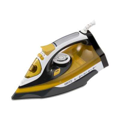 Camry Iron CR 5029 Steam Iron, 2400 W, Continuous steam 40 g/min, Steam boost performance 70 g/min, White/Black/Gold