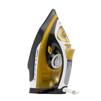 Camry Iron CR 5029 Steam Iron, 2400 W, Continuous steam 40 g/min, Steam boost performance 70 g/min, White/Black/Gold