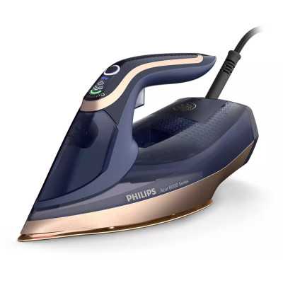 Philips DST8050/20 Azur Steam Iron, 3000 W, Water tank capacity 350 ml, Continuous steam 85 g/min, Blue