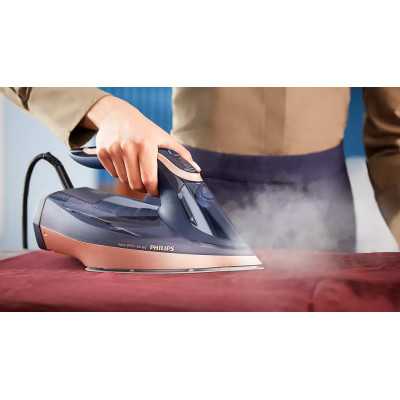 Philips DST8050/20 Azur Steam Iron, 3000 W, Water tank capacity 350 ml, Continuous steam 85 g/min, Blue