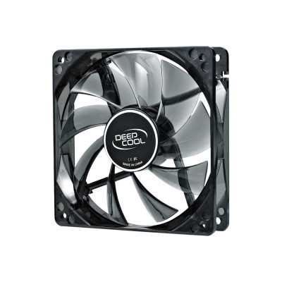 120 mm case ventilation fan, "Wind Blade 120", transparent, hydro bearing,4 LED's deepcool