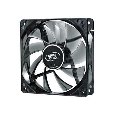 120 mm case ventilation fan, "Wind Blade 120", transparent, hydro bearing,4 LED's deepcool