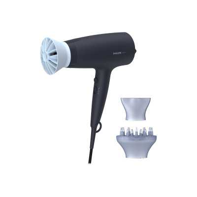 Philips Hair Dryer BHD360/20 2100 W, Number of temperature settings 6, Ionic function, Diffuser nozzle, Black/Blue