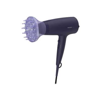 Philips Hair Dryer BHD360/20 2100 W, Number of temperature settings 6, Ionic function, Diffuser nozzle, Black/Blue