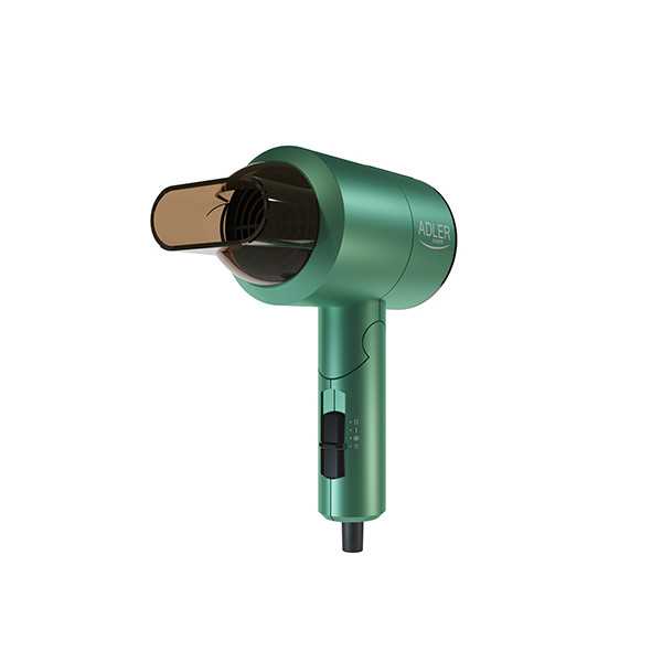 Adler Hair Dryer AD 2265 1100 W, Temperatūros nustatymų skaičius 2, Žalia