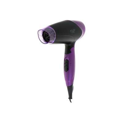 Adler Hair Dryer AD 2260 1600 W, Number of temperature settings 2, Black/Purple