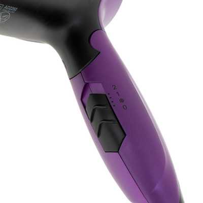 Adler Hair Dryer AD 2260 1600 W, Number of temperature settings 2, Black/Purple