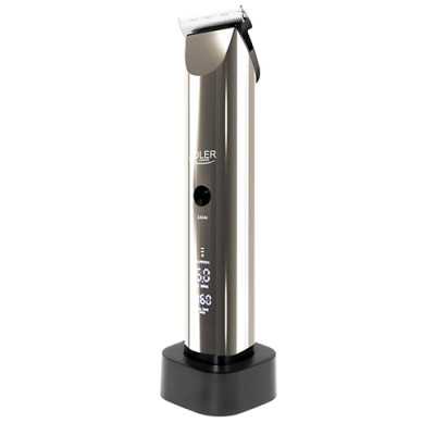 Adler Hair Clipper AD 2834 Cordless or corded, Number of length steps 4, Silver/Black