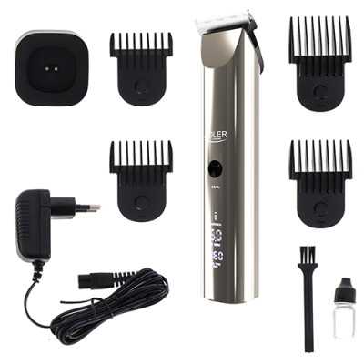 Adler Hair Clipper AD 2834 Cordless or corded, Number of length steps 4, Silver/Black