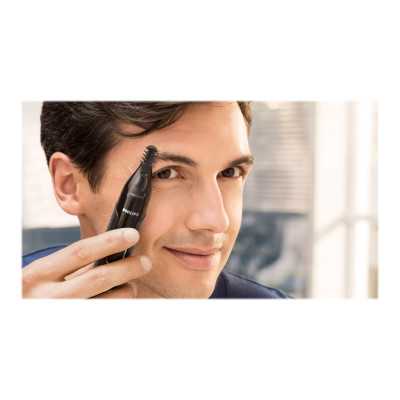 Philips Nose, Ear, Eyebrow and Detail Hair Trimmer NT5650/16 Black