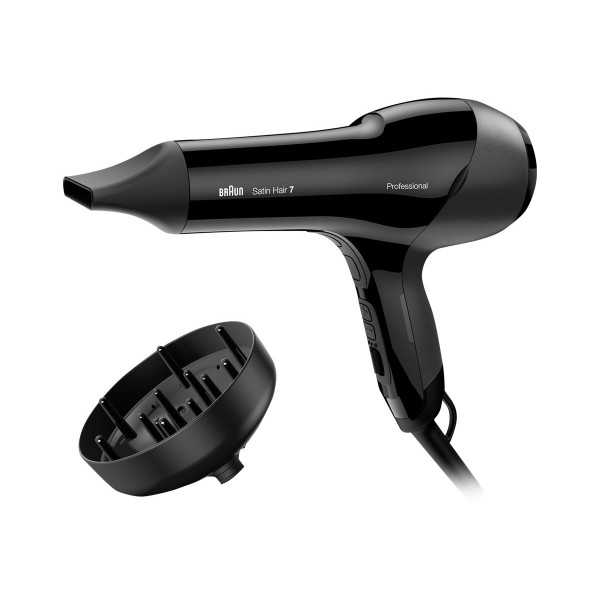 Braun Hair Dryer HD785 Satin Hair 7 SensoDryer 2000 W, Temperatūros nustatymų skaičius 4, Joninė funkcija, Difuzoriaus antgalis,