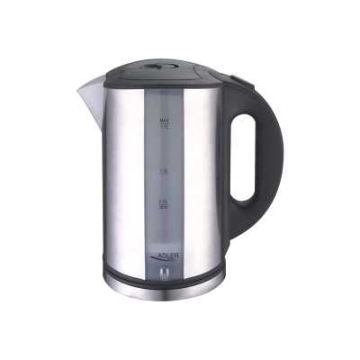 Adler Kettle AD 1216 Standard, Stainless steel, Stainless steel, 2000 W, 360 rotational base, 1.7 L