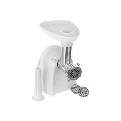 Meat mincer Camry CR 4802 White, 600-1500 W, Number of speeds 1, Middle size sieve, mince sieve, poppy sieve, plunger, sausage f