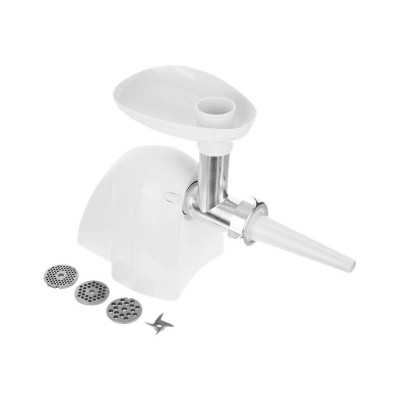 Meat mincer Camry CR 4802 White, 600-1500 W, Number of speeds 1, Middle size sieve, mince sieve, poppy sieve, plunger, sausage f