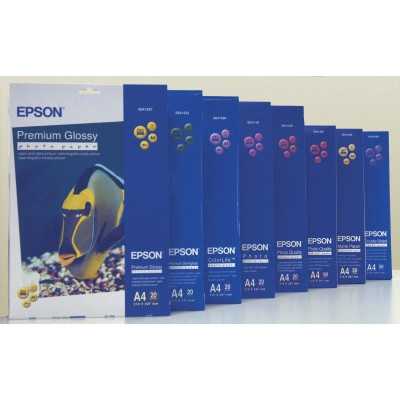 Epson Premium Semigloss Photo Paper, DIN A4, 251g/mÂ , 20 Sheets A4