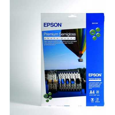 Epson Premium Semigloss Photo Paper, DIN A4, 251g/mÂ , 20 Sheets A4