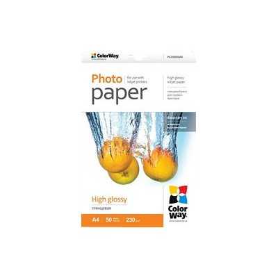 ColorWay High Glossy Photo Paper, 50 sheets, A4, 230 g/m