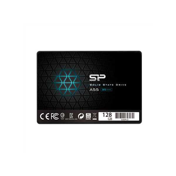 Silicon Power A55 128 GB, SSD form factor 2.5", SSD interface SATA, Write speed 420 MB/s, Read speed 550 MB/s