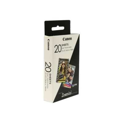 Canon 20 sheets ZP-2030 Photo Paper, White, 5 x 7.6 cm