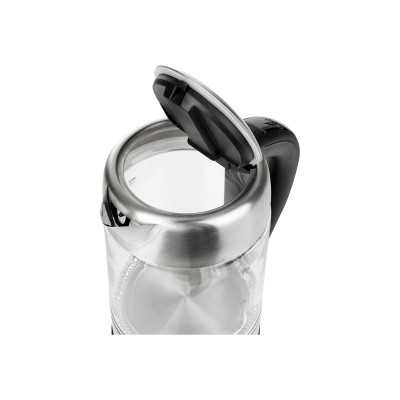 Adler Kettle AD 1247 NEW With electronic control, 1850 - 2200 W, 1.7 L, Stainless steel, glass, Stainless steel/Transparent, 360