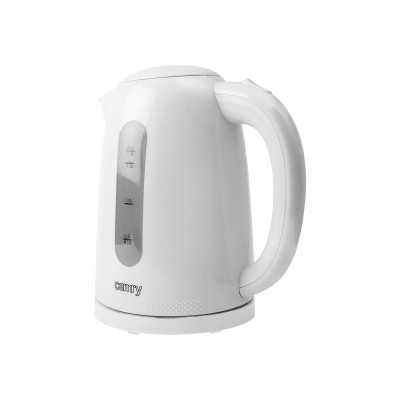 Camry Kettle CR 1254 Standard, Plastic, White, 2200 W, 360 rotational base, 1.7 L