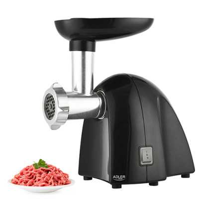 Adler Meat mincer AD 4811 Black, 600 W, Number of speeds 1, Throughput (kg/min) 1.8