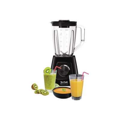 TEFAL Blender BL420838 BlendForce Tabletop, 600 W, Jar material Plastic, Jar capacity 1.25 L, Ice crushing, Black