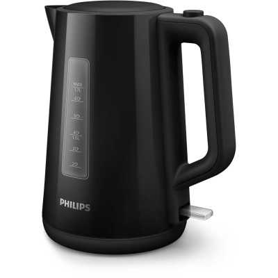 Philips Kettle HD9318/20 Electric, 2200 W, 1.7 L, Plastic, 360 rotational base, Black