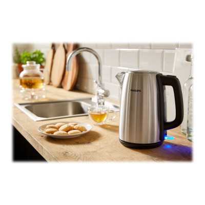 Philips Kettle HD9351/90 Electric, 2200 W, 1.7 L, Stainless steel, 360 rotational base, Stainless steel