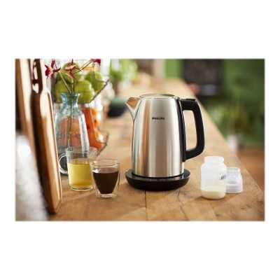 Philips Kettle HD9359/90 Electric, 2200 W, 1.7 L, Stainless steel/Plastic, 360 rotational base, Grey