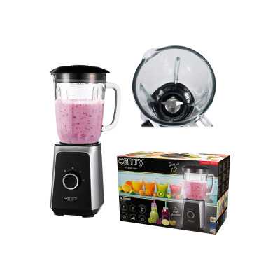 Camry Blender CR 4077 Tabletop, 500 W, Jar material Glass, Jar capacity 1.5 L, Ice crushing, Black/Stainless steel