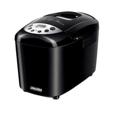 Mesko Bread maker MS 6022 Power 850 W, Number of programs 15, Display LCD, Black