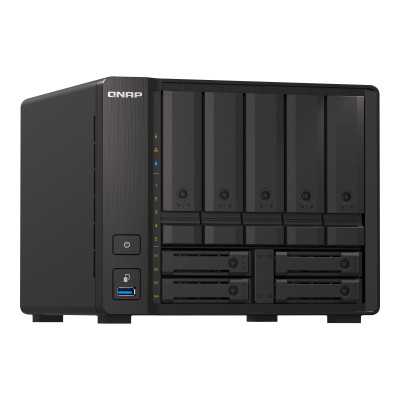 QNAP 9-Bay QuTS hero NAS TS-H973AX-8G Up to 9 HDD/SSD Hot-Swap, Ryzen V1500B Quad-Core, Processor frequency 2.2 GHz, 8 GB, DDR4,