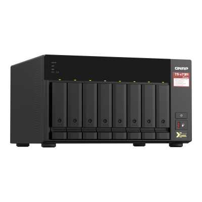 QNAP 8-Bay QTS and QuTS hero NAS TS-873A-8G Up to 8 HDD/SSD Hot-Swap, Ryzen V1500B Quad-Core, Processor frequency 2.2 GHz, 8 GB,