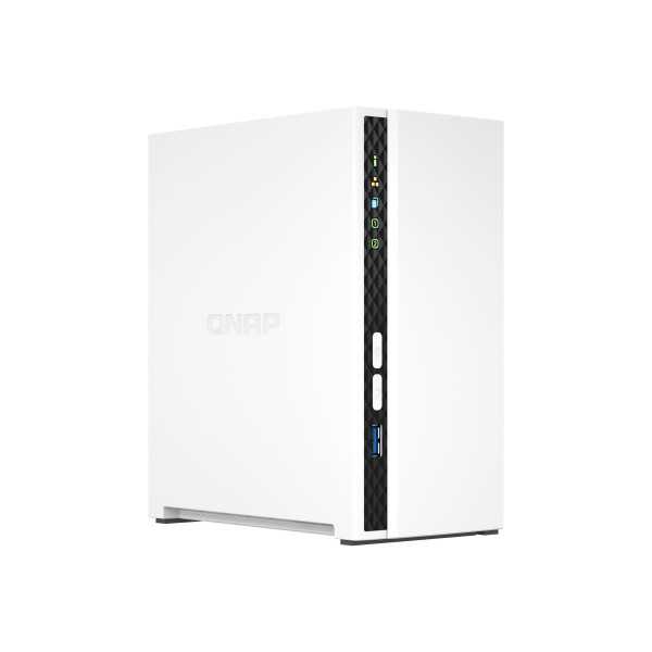 QNAP 2-bay ARM TS-233 Iki 2 SATA 6Gb/s, 3Gb/s, Cortex-A55, procesoriaus dažnis 2,0 GHz, 2 GB, N/A, 2 x USB 2.0, 1 x USB 3.2 Ty