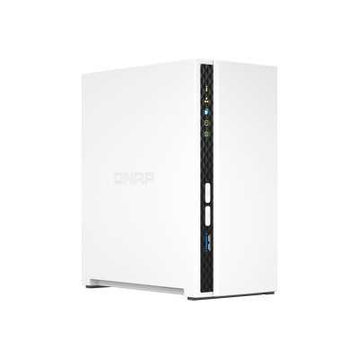 QNAP 2-Bay ARM TS-233 Up to 2 SATA 6Gb/s, 3Gb/s, Cortex-A55, Processor frequency 2.0 GHz, 2 GB, N/A, 2 x USB 2.0, 1 x USB 3.2 Ty