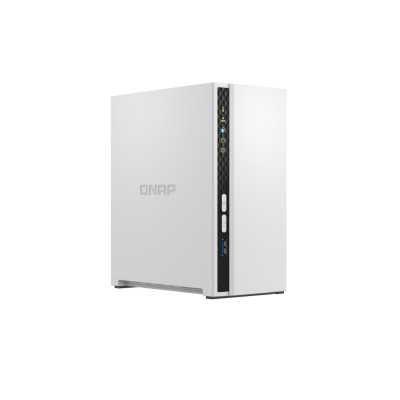 QNAP 2-Bay ARM TS-233 Up to 2 SATA 6Gb/s, 3Gb/s, Cortex-A55, Processor frequency 2.0 GHz, 2 GB, N/A, 2 x USB 2.0, 1 x USB 3.2 Ty