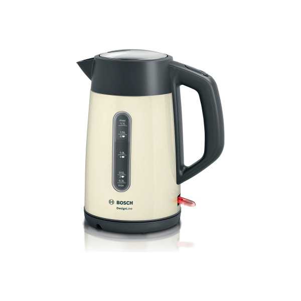 Bosch Kettle TWK4P437 Electric, 2400 W, 1.7 L, Stainless steel, Beige