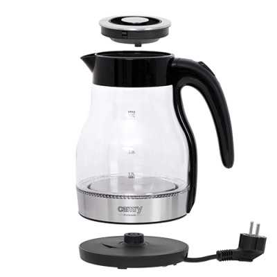 Camry Kettle CR 1300 Electric, 2200 W, 1.7 L, Stainless steel, 360 rotational base, Black