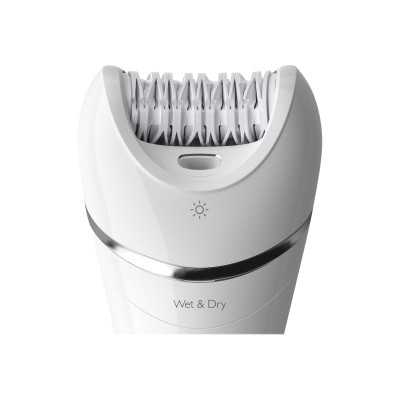 Philips Epilator BRE700/00 Operating time (max) 40 min, Wet & Dry, White, Cordless