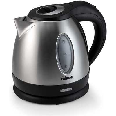 Tristar Jug Kettle WK-1323 Standard, 1500 W, 1.2 L, Stainless steel, 360 rotational base, Silver