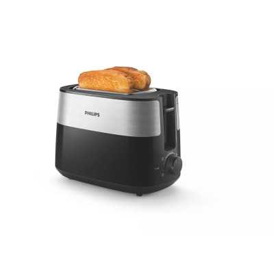 Philips Toaster HD2516/90 Daily Collection Power 830 W, Number of slots 2, Housing material Plastic, Black