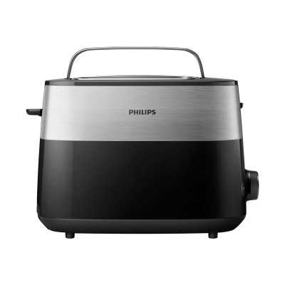 Philips Toaster HD2516/90 Daily Collection Power 830 W, Number of slots 2, Housing material Plastic, Black