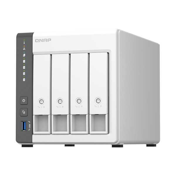 QNAP 4 Bay ARM TS-433-4G Cortex-A55, procesoriaus dažnis 2,0 GHz, 4 GB, integruotas (neplečiamas)