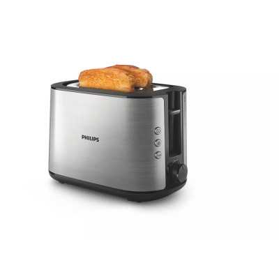 Philips Toaster HD2650/90 Viva Collection Power 950 W, Number of slots 2, Housing material Metal, Stainless Steel