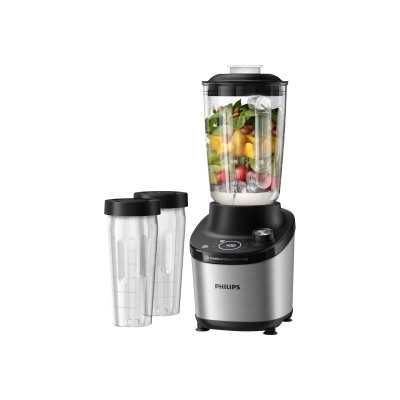 Philips High Speed Blender HR3760/10 7000 Series Tabletop, 1500 W, Jar material Glass, Jar capacity 2 L, Ice crushing, Metal/Bla